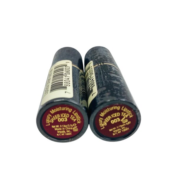IMAN Luxury Moisturizing Lipsticks 003 Sheer Iced Tea - 2 Pack New & Sealed - Picture 3 of 3